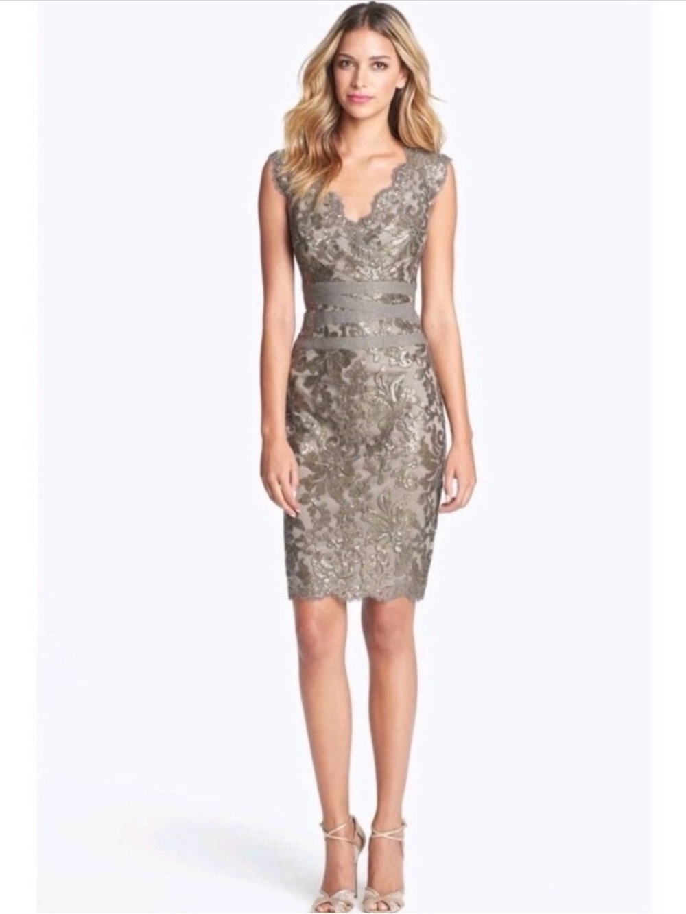 Tadashi Shoji Lace Cocktail Dress Size 6